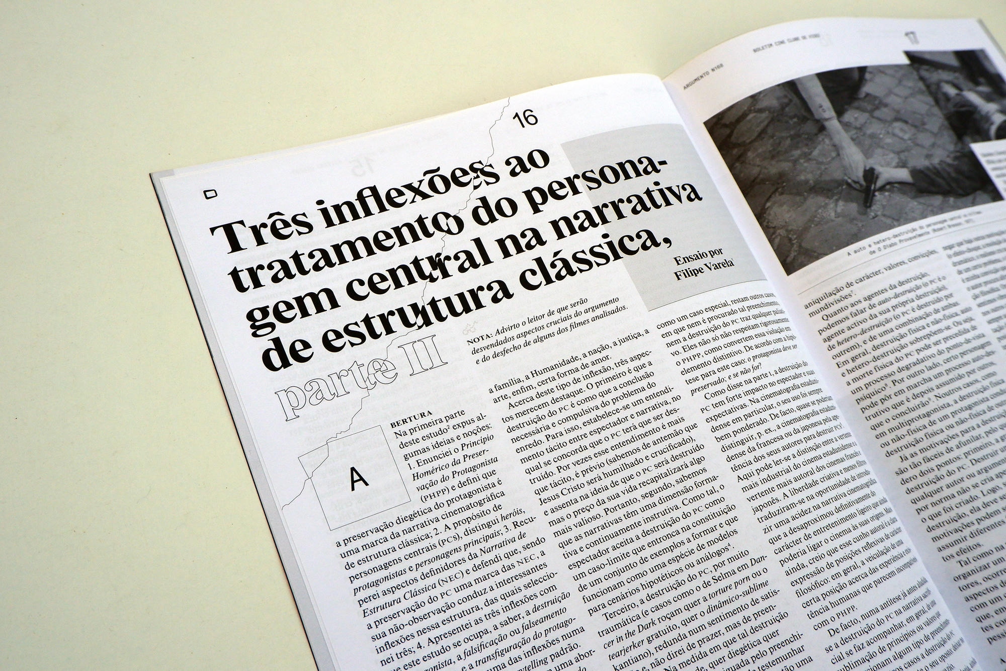 Argumento 168: ensaio