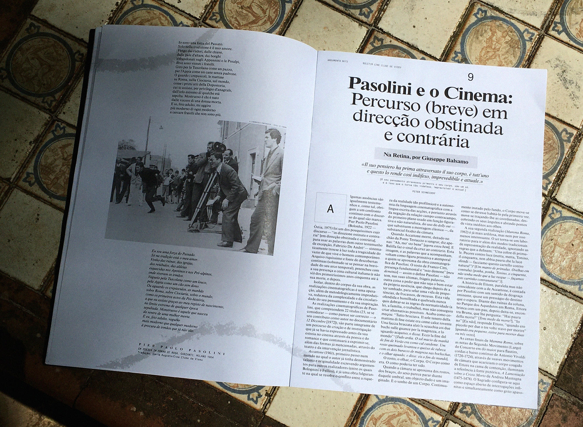 Argumento 172 (Especial Pasolini): Na Retina